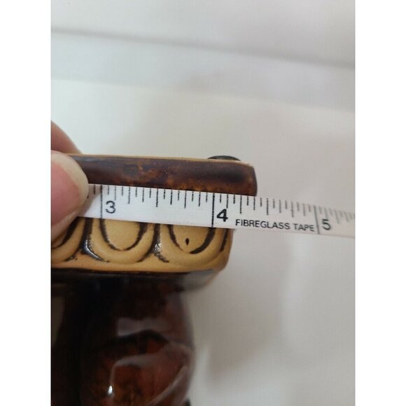 Vintage Owl Mama and Baby Brown Ceramic Glossy Bookends Set of Two - Picture 2 of 9